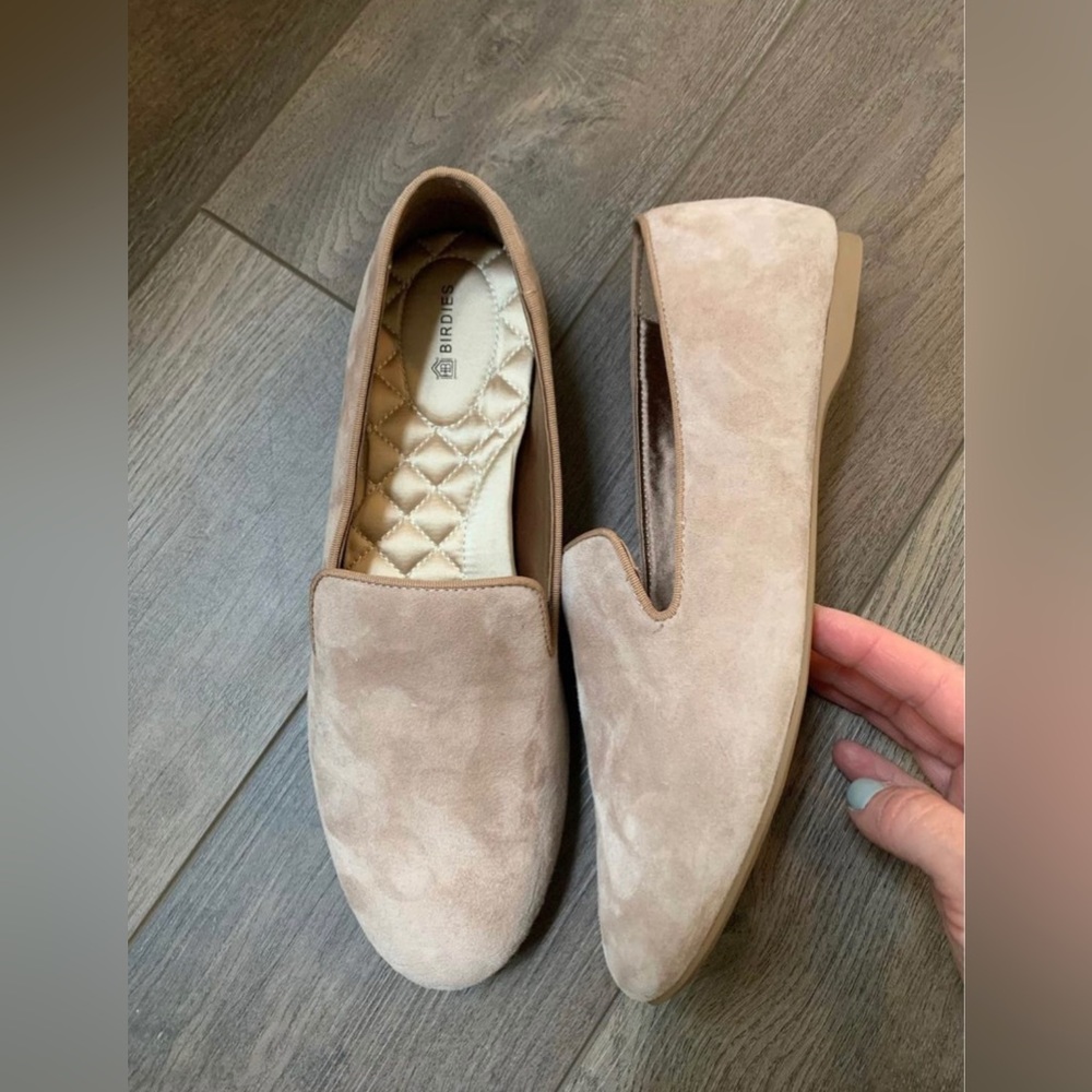 Birdies The Starling Suede flat, size 8.5